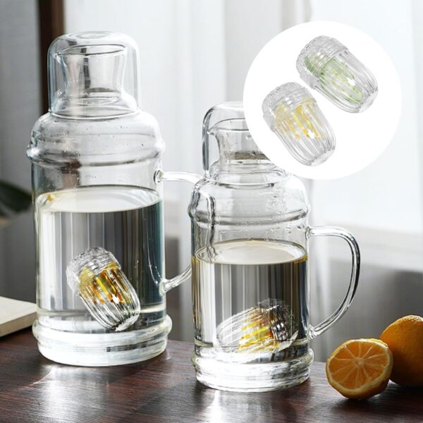 3PCS Tea Infuser,Plastic Mesh Detachable Tea Filter Strainer Balls for Loose Leaf Tea/Coffee/Fruit, Compatible with Stanley/Hydro Flask Wide Mouth Bottles, Transparent Tea Diffuser Basket with Lid - Image 6