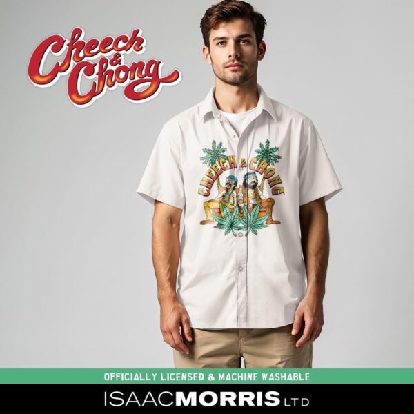 Isaac Morris Limited Cheech & Chong Mens Button Down Woven Shirt with Cheech & Chong Graphic Casual Shirt for Men - Image 3