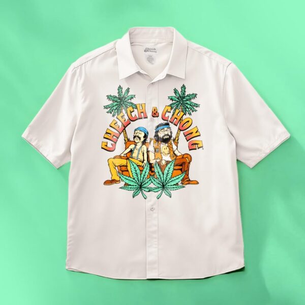 Isaac Morris Limited Cheech & Chong Mens Button Down Woven Shirt with Cheech & Chong Graphic Casual Shirt for Men - Image 6