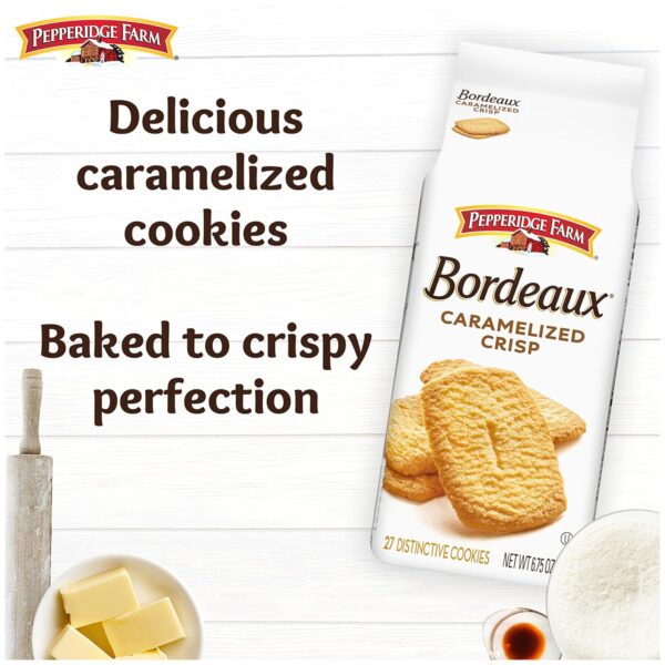 Pepperidge Farm Bordeaux Caramelized Crisp Cookies, 6.75 Oz Bag - Image 4