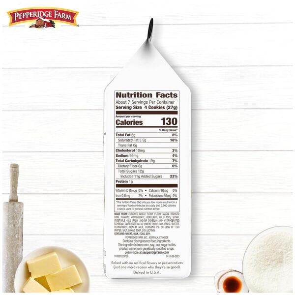 Pepperidge Farm Bordeaux Caramelized Crisp Cookies, 6.75 Oz Bag - Image 7