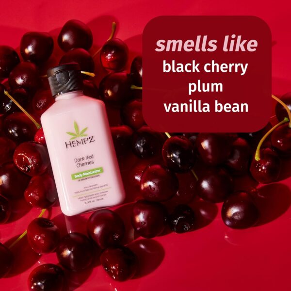 Hempz Mini Brazilian Berry Beauty Actives Lotion, Hydrating Moisturizer for Body, Hands and Feet 2.25 oz. - Image 3