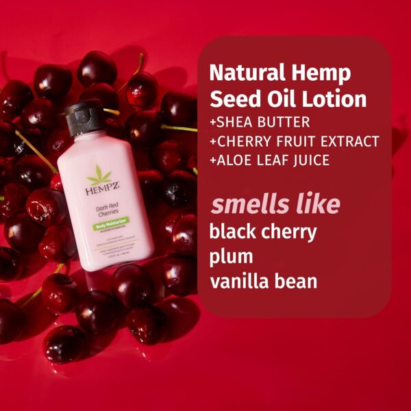 Hempz Mini Brazilian Berry Beauty Actives Lotion, Hydrating Moisturizer for Body, Hands and Feet 2.25 oz. - Image 4