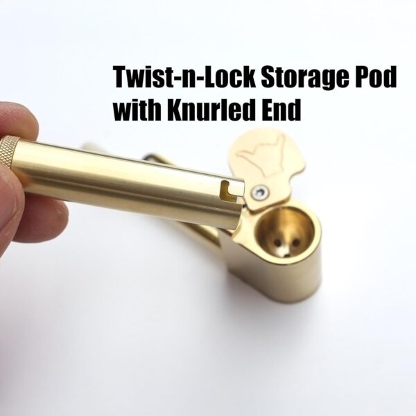 Shaka Original Brass Portable Proto Tool All-in-One w/Poker and Storage Tube Precision CNC Machined Made in Hawaii - Image 5
