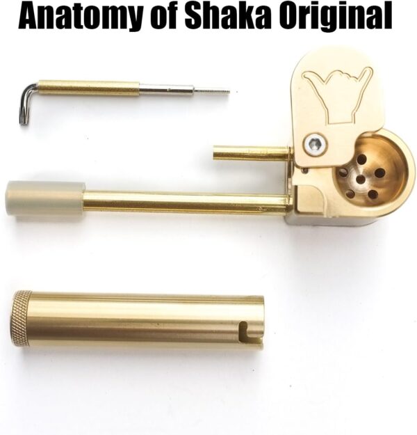Shaka Original Brass Portable Proto Tool All-in-One w/Poker and Storage Tube Precision CNC Machined Made in Hawaii - Image 6