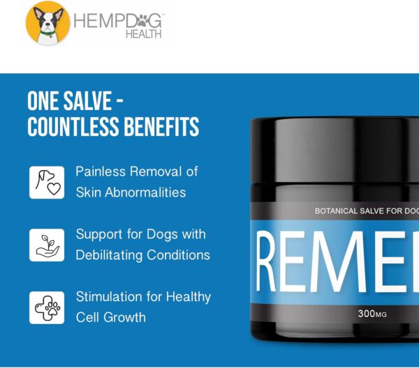 Remedy - Dog Balm with Hemp Oil - Lumps, Bumps, Warts, & Skin Tags - Natural Skin Growth Support Salve - Image 4