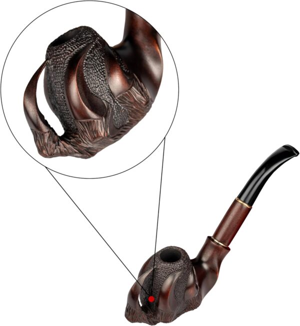 Dr. Watson - Tobacco Pipe, Hand Carved, Fits 9mm Filter, Collectable Series, Comes with Pouch, Boxed (Claw) - Image 5