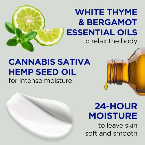 Dr Teal's Body Lotion, Cannabis Sativa Hemp Seed Oil & Essential Oils, 18 oz (Pack of 3) - Image 2