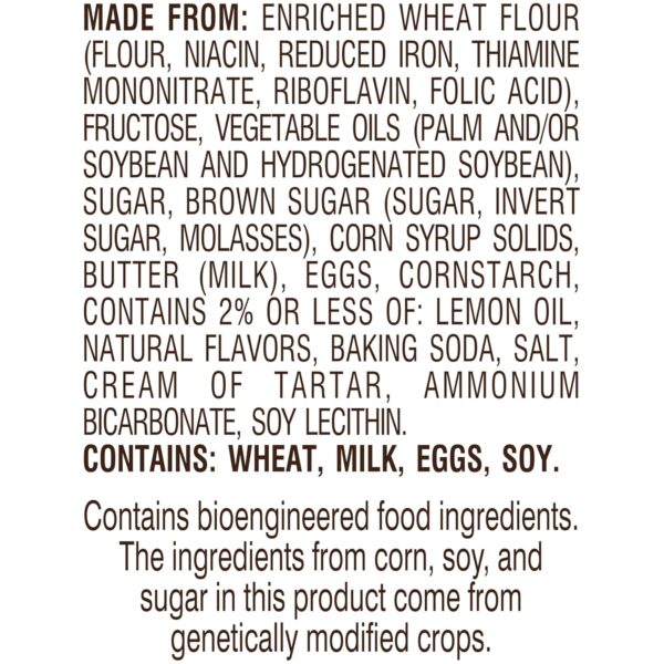 Pepperidge Farm Soft Baked Ojai Lemon Sugar Cookies, 8.6 Oz Bag (8 Cookies) - Image 3