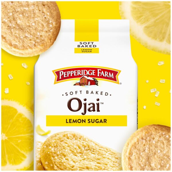 Pepperidge Farm Soft Baked Ojai Lemon Sugar Cookies, 8.6 Oz Bag (8 Cookies) - Image 4