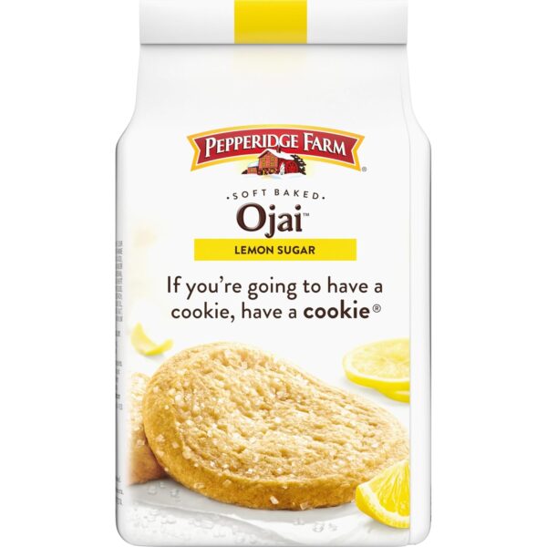 Pepperidge Farm Soft Baked Ojai Lemon Sugar Cookies, 8.6 Oz Bag (8 Cookies) - Image 6