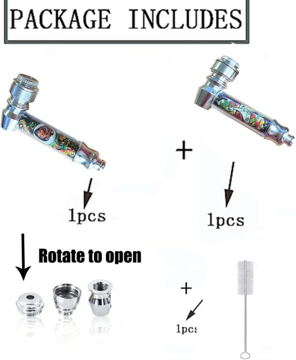 Pipes For Smoking 3pc Tobacco Pipes Smoking Pipe Accessories Kit Suitable For Pipe Lovers - Image 3