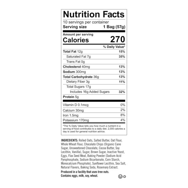 Munchkin Milkmakers Lactation Cookie Bites, Oatmeal Chocolate Chip, 10 Ct - Image 6