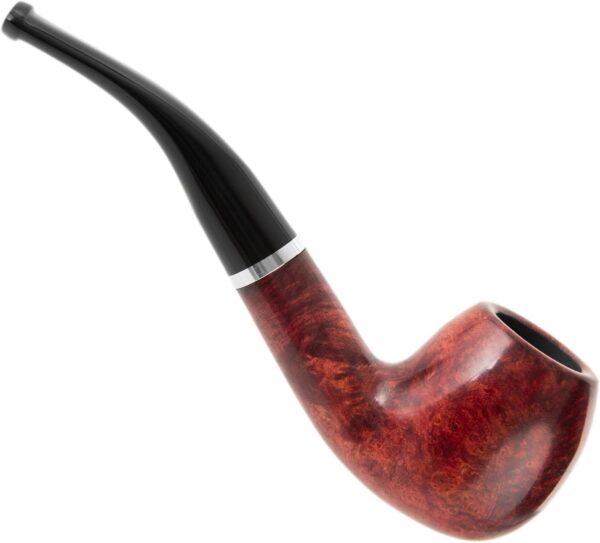 Rossi Rubino Antico Handmade Briar Pipe by Savinelli - Deep Red Hand Brushed Stain With Polished Finish & Rich Wood Grain, 6mm (8626) - Image 6