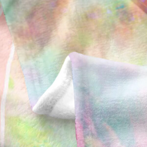 Pink Cannabis Leaf Flannel Blanket Trippy Leaves Fleece Throw Blanket Lightweight Soft Cozy Luxury Tie-dye Fuzzy Blanket Psychedelic Bed Blanket for Sofa Bedroom Office Travel All Season(Baby 30"x40") - Image 5