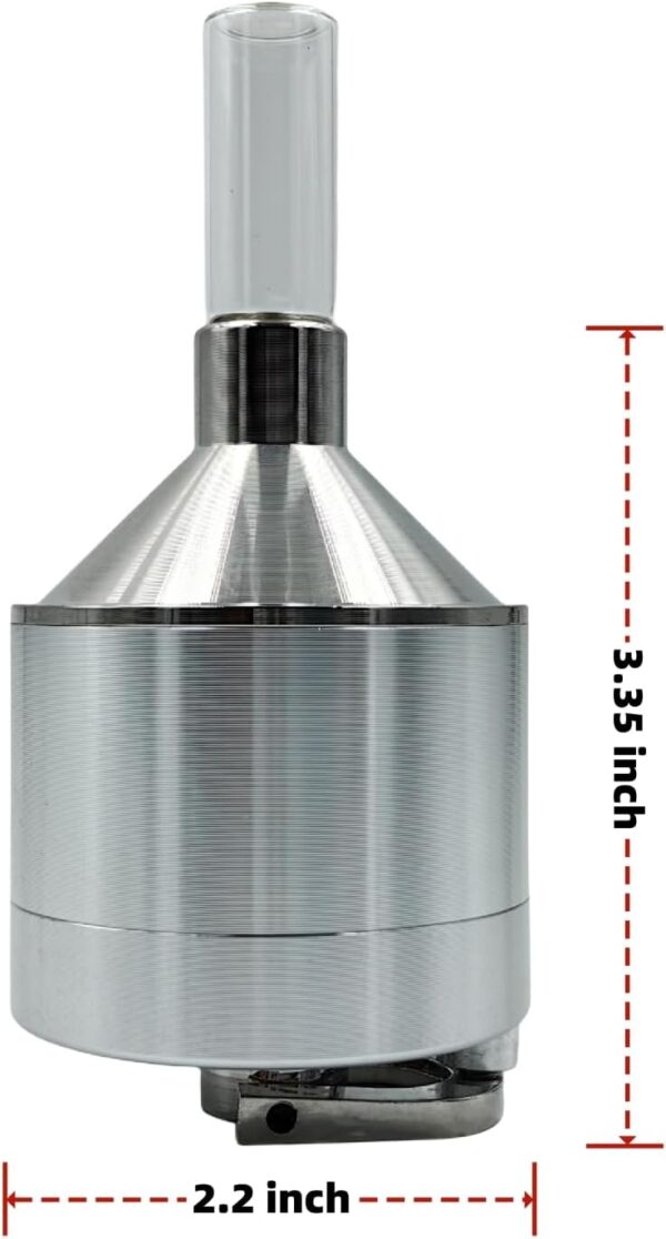 Spice Grinder (2.2 inch Silver) Set Hand Grinder - Image 4