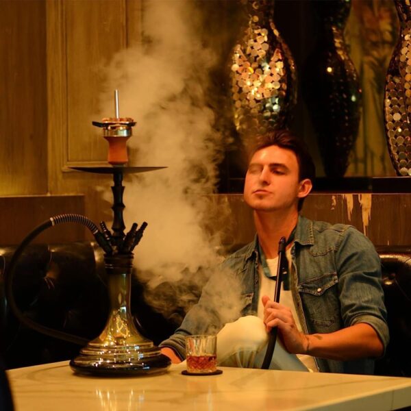 Complete Hookah Set with Everything - 4 Hookah Hose Portable Glass Hookahs Set with Washable Clay Hooka Bowl Coal Tongs Silicone Bong Aluminum Stem with Diffuser for Narguile Smoking - Image 7