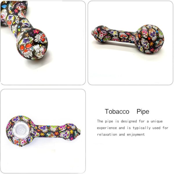 Tobacco Pipe -Pocket Size with Sealing Cap Smoking Pipe Easy to Clean (Blue) - Image 2