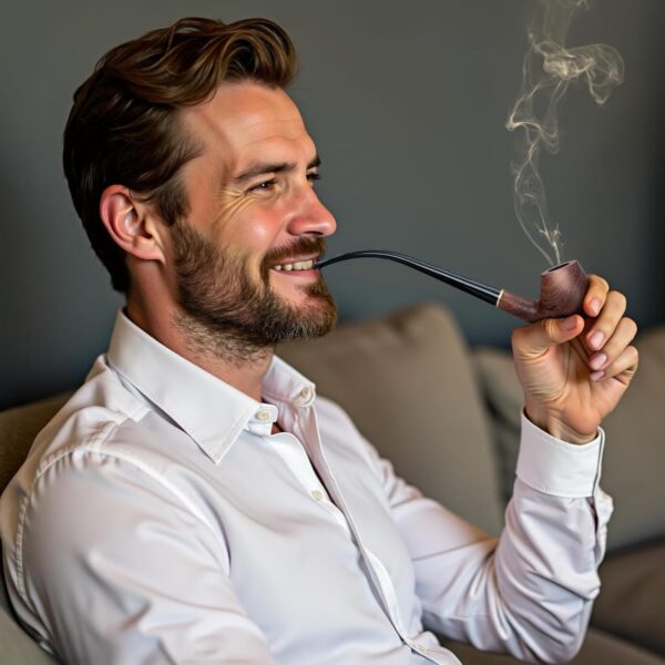 Joyoldelf Churchwarden Rosewood Tobacco Pipe - Handmade Smoking Pipe with Replaceable Short Stem, Wooden Pipe Set with Gift Box and Accessories for Beginners and Enthusiasts - Image 9