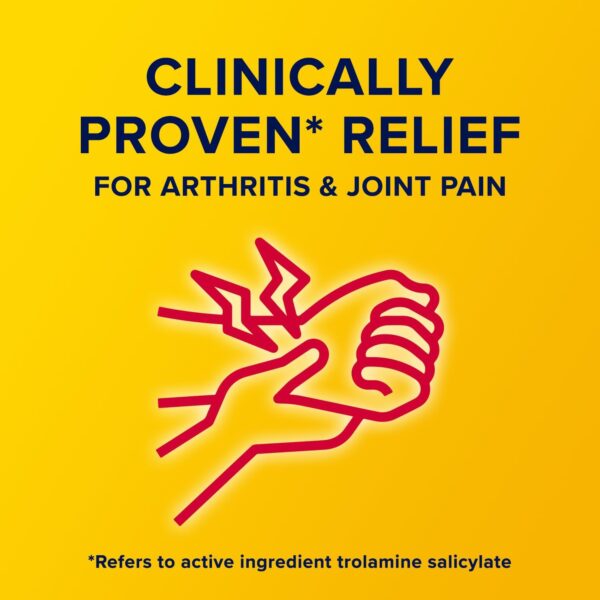 Aspercreme Original Pain Relief Cream for Arthritis, Joint & Muscle Pain, Non-Greasy Topical Analgesic with Moisturizing Aloe & Max-Strength 10% Trolamine Salicylate, 3 oz. - Image 4