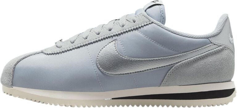 Nike Cortez Women's Shoes (DZ2795-002, Light Pumice/Light Orewood Brown/Black/Metallic Silver)