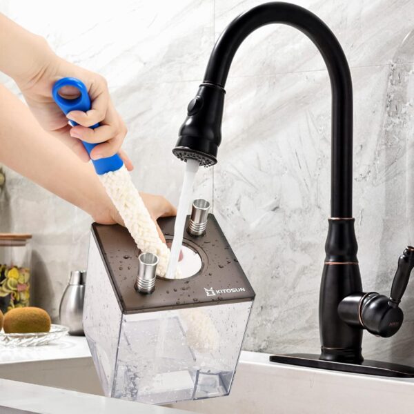 Hookah Set with Everything - Kitosun Updated Cube Modern Shisha include Vulcan HMD Silicone Phunnel Bowl Silk Pipe Coal Tongs Remote LED Light for Great Smoking | Easy Cleaning Easy Inhale 2 Hoses - Image 4