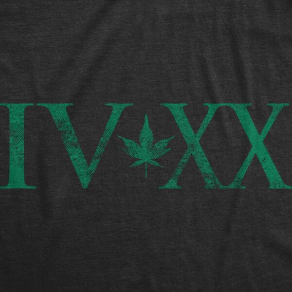 Mens IVXX 420 T Shirt Funny Graphic Weed Tee Cannabis CBD Pot 420 Gift for Stoners - Image 2