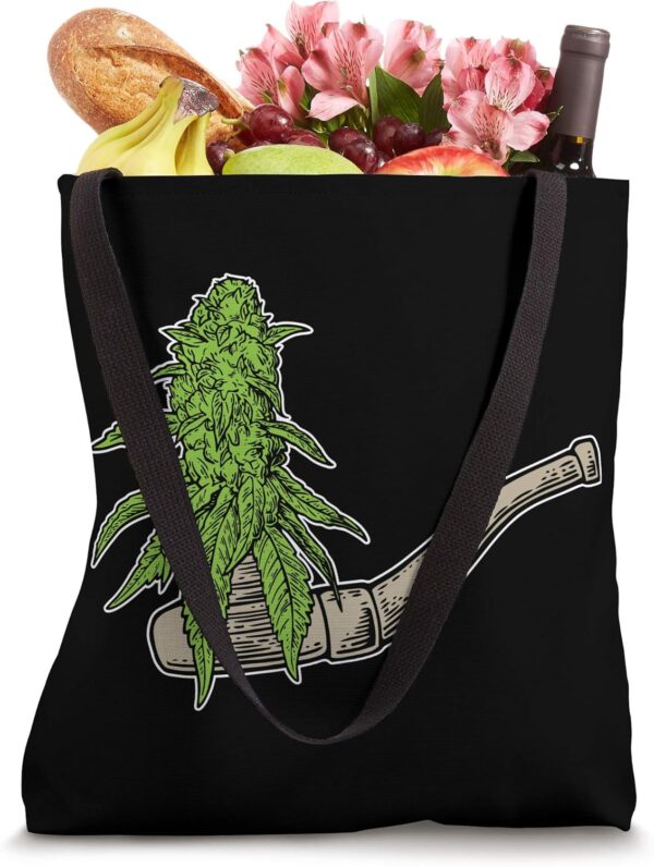 Weed Marijuana Pipe Smoke Cool Cannabis Lover Gifts Tote Bag - Image 4