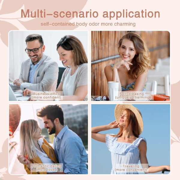 4-in-1 Solid Perfume for Women – Changeable Shape Pheromone-Infused Balm Cologne in Travel Size with 4 Unique Scents - Image 4
