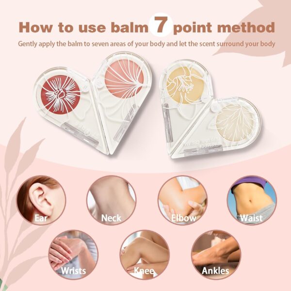 4-in-1 Solid Perfume for Women – Changeable Shape Pheromone-Infused Balm Cologne in Travel Size with 4 Unique Scents - Image 7