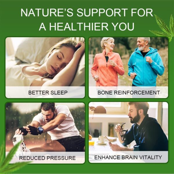 GPGP GreenPeople 100% Natural Hemp Oil Capsules - 180 Servings - Extra Strength Hemp Oil Extract for Stress, Sleep & Mood Support, Rich in Omega 3, 6, 9 - Image 5