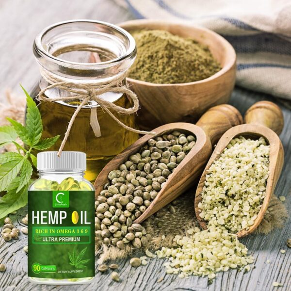 GPGP GreenPeople 100% Natural Hemp Oil Capsules - 180 Servings - Extra Strength Hemp Oil Extract for Stress, Sleep & Mood Support, Rich in Omega 3, 6, 9 - Image 7