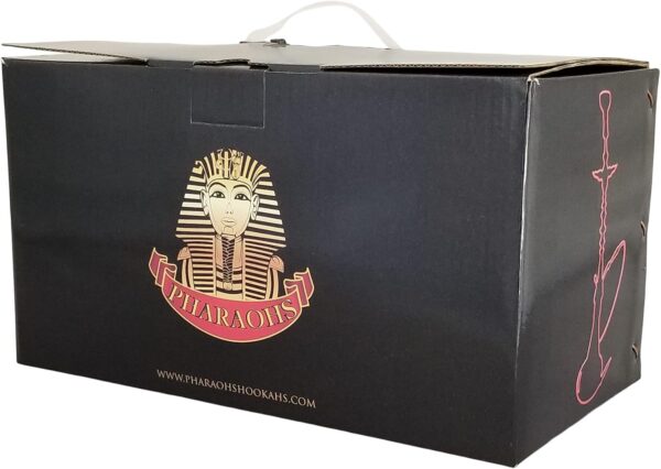 16" Pharaoh's Aztec Hookah Set, Cosmic Edition (Black Sand) - Image 7