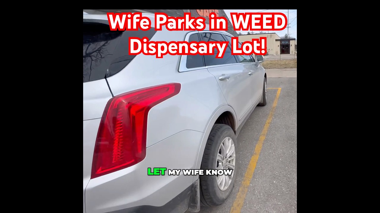 Wife Parks in WEED Dispensary Lot! #vinyl #rockmine #jazzgenre #soul #vintagevinyl #vinylfans