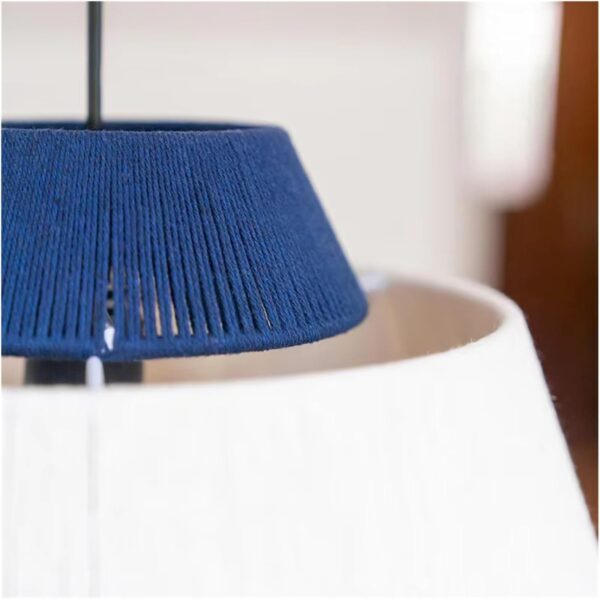Japanese Woven Cotton Thread Pendant Light Modern E27 Bedroom Dining Room Living Room Lighting Vintage Hemp Rope Hanging Lamp,Luxury Style - Image 5