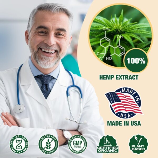 2 Pack Hemp Oil Organic Premium - 2,800,000 Maximum Strength - 100% Natural Hemp Drops Tincture - Hemp Oils with Vegan, Non-GMO Grown - Image 3