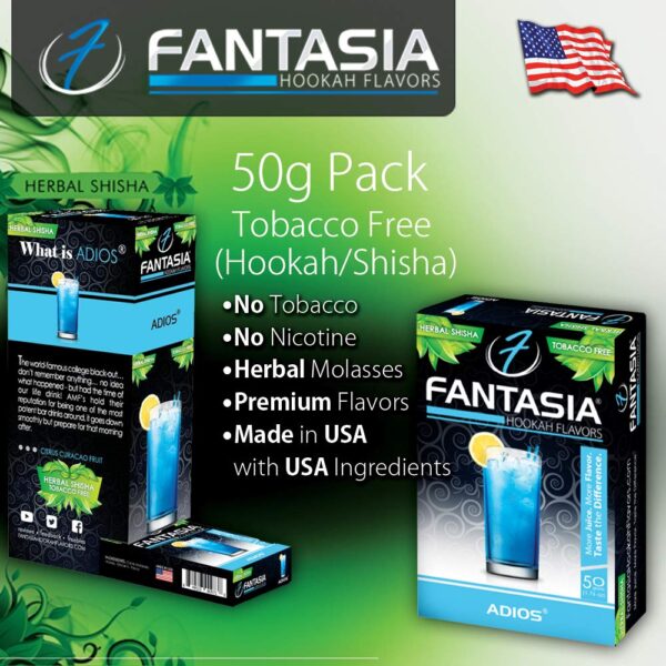 Fantasia Hookah Shisha Flavors, Tobacco & Nicotine Free — Berry Variety, 50-Gram (Pack of 5) B5 - Image 3