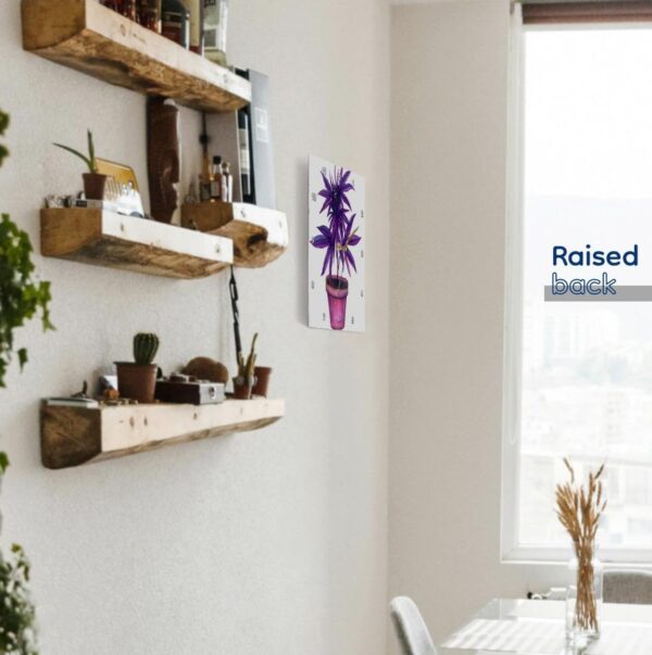 3dRose Wall Clock Silent - 13 inch - Purple Cannabis Plant - Cannabis - Image 3