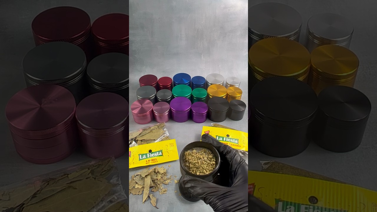 4-Piece Aluminum Kitchen Dry Herb Spice Grinder Crusher Mill #grinder #cloud8grinders