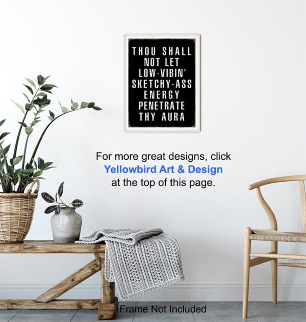 Motivation Quotes Wall Art - Funny Quotes Wall Art & Decor - Funny Sayings Wall Decor - Positive Quotes Poster - Entrepreneur Gifts - Home Office Decor - Man cave Sign - Inspiration - UNFRAMED 8x10 - Image 5