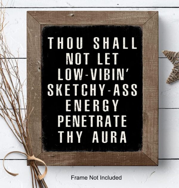 Motivation Quotes Wall Art - Funny Quotes Wall Art & Decor - Funny Sayings Wall Decor - Positive Quotes Poster - Entrepreneur Gifts - Home Office Decor - Man cave Sign - Inspiration - UNFRAMED 8x10 - Image 7