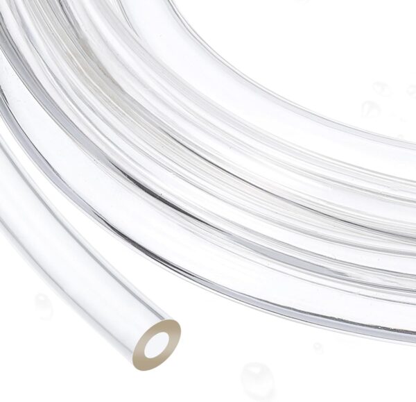 uxcell PVC Tubing, 4mm ID x 8mm OD - 13 Feet Long Clear Vinyl Water Pipe, Lightweight Plastic Flexible Water Pipe for Aquaponics, Air Hose, Irrigation - Image 4
