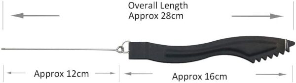 2 Pcs Hookah Charcoal Tongs Hookah Accessories Long Sturdy with Poker, Shisha Tongs, Heavy Duty Iron （Black） - Image 8