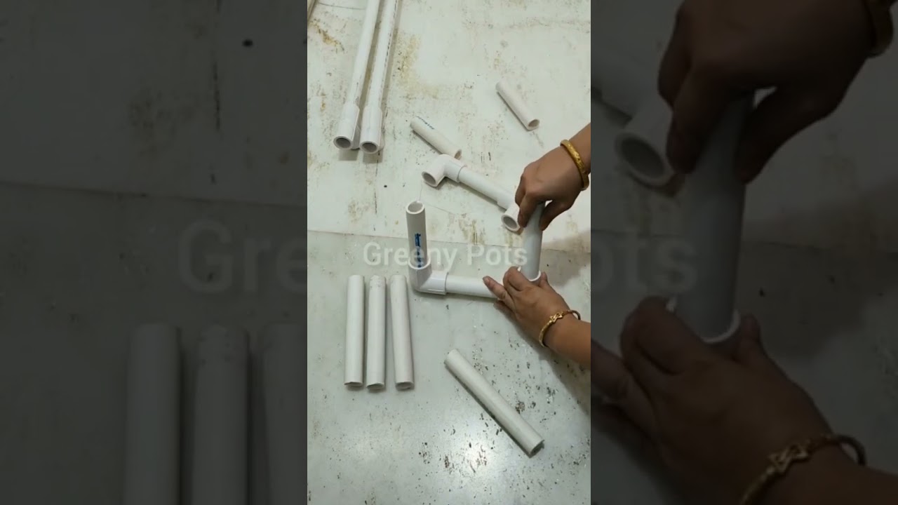 PVC Pipe pot stand #greenypots #viral #shorts #potstand