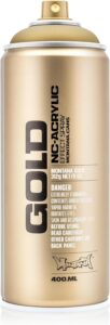 Montana Cans Montana 400 ml Color, Gold Matte Spray Paint, 13.5 Fl Oz (Pack of 1)
