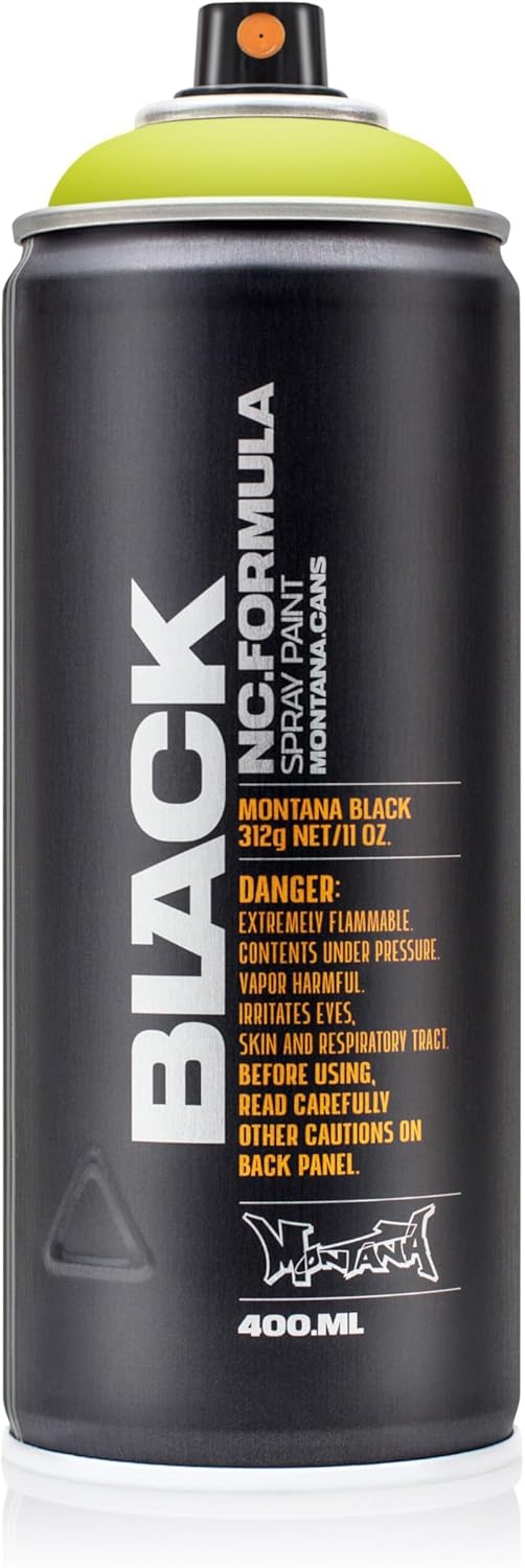 Montana Cans BLACK Spray Paint, 400ml, Acid
