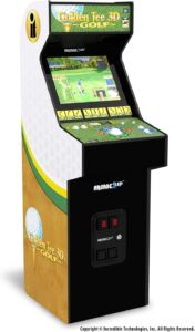ARCADE1UP Golden Tee 3D Deluxe Arcade Machine, Built for Your Home, Over 5-Foot-Tall Cabinet with 8 Classic Games