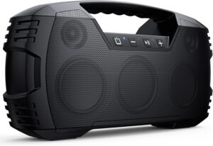 IPX7 Waterproof Bluetooth Speaker, 40W(60 Peak) Portable Wireless Speakers with Subwoofer, 32H Playtime, Stereo Loud Sound, Deep Bass, Bluetooth 5.0 with Handle for Pool, Beach, Outdoor, Gifts