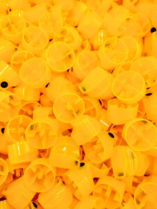 Yellow Universal Banana for Female Cans, 0.7" Thin Clean Lines - Fits MTN, Ironlak, Belton, Montana, Flame and more! (20)