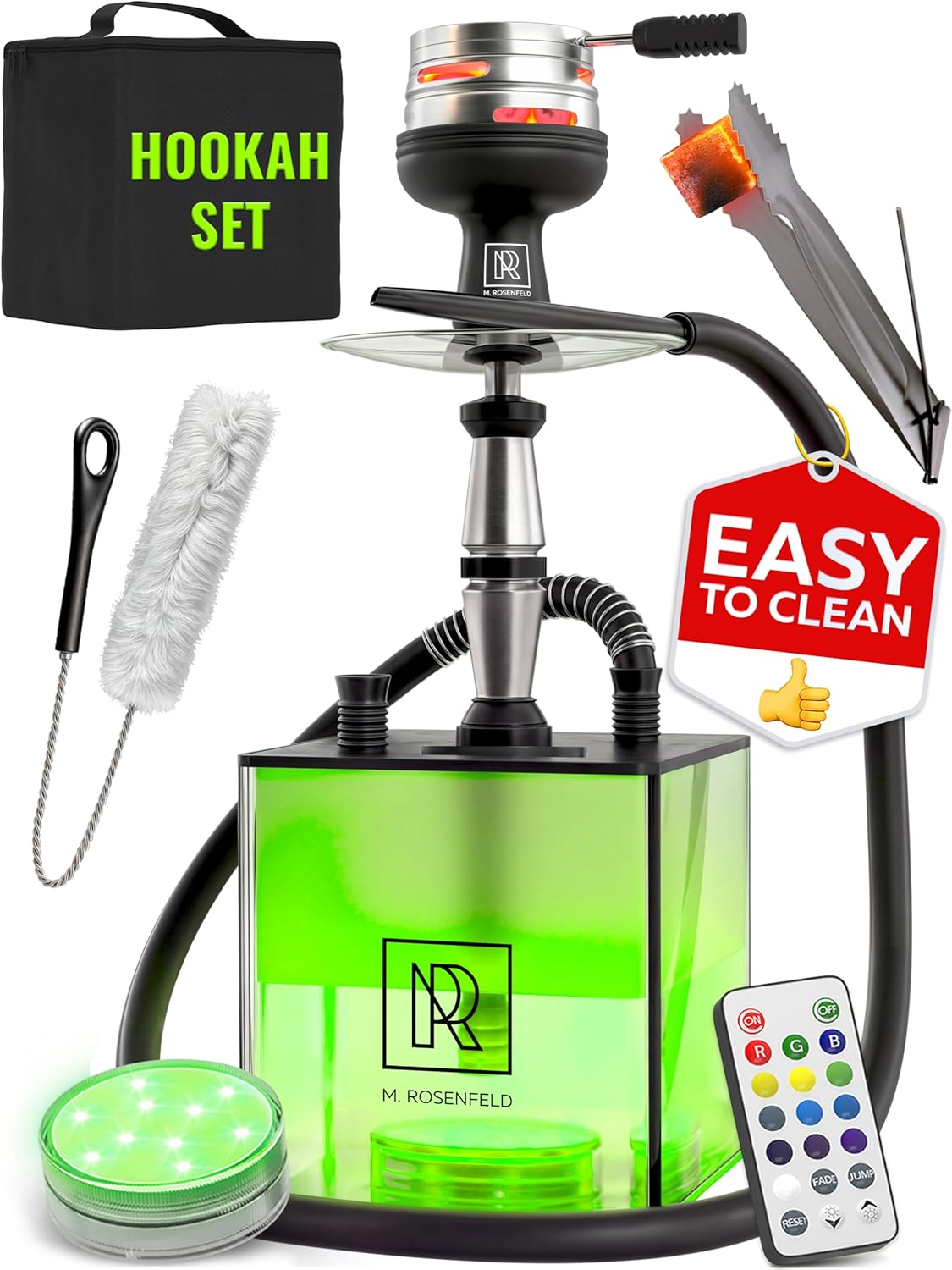glass water hookah